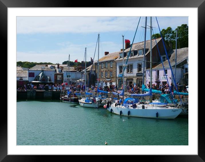 Padstow Harbour Framed Mounted Print by Nathalie Hales