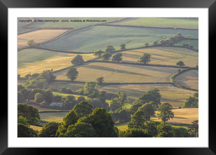 The Culm valley Framed Mounted Print by Pete Hemington