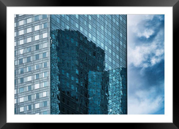 Windows in a business building Framed Mounted Print by Vicente Sargues