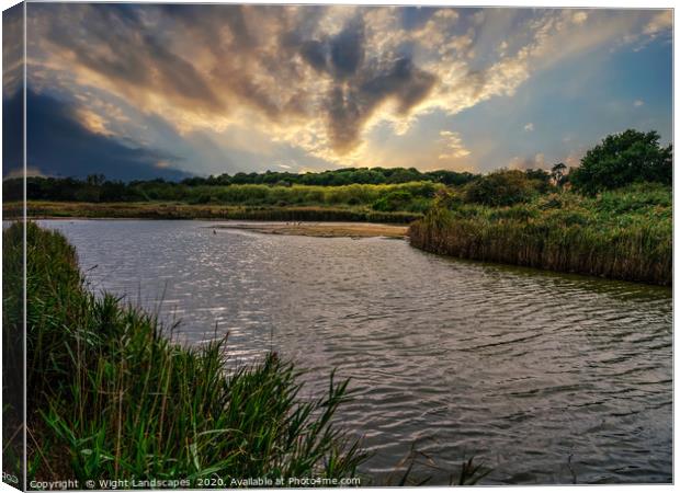 Hersey Nature Reserve IOW Canvas Print by Wight Landscapes