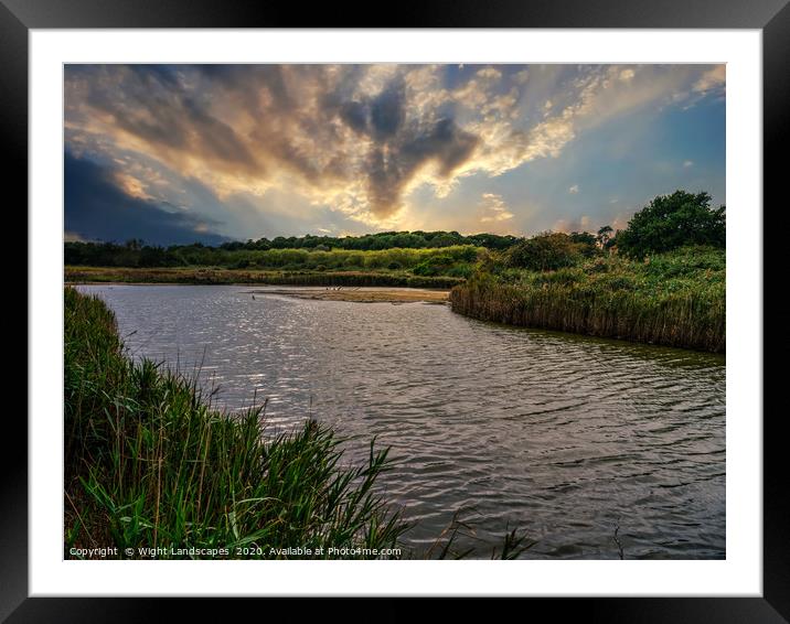 Hersey Nature Reserve IOW Framed Mounted Print by Wight Landscapes