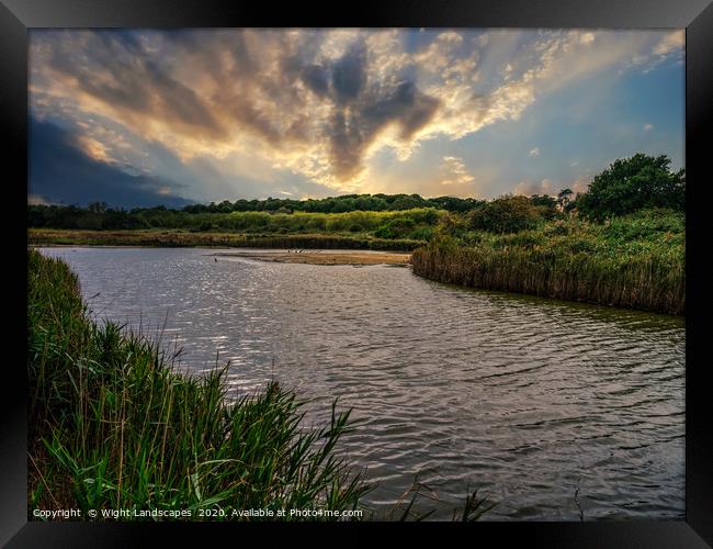 Hersey Nature Reserve IOW Framed Print by Wight Landscapes