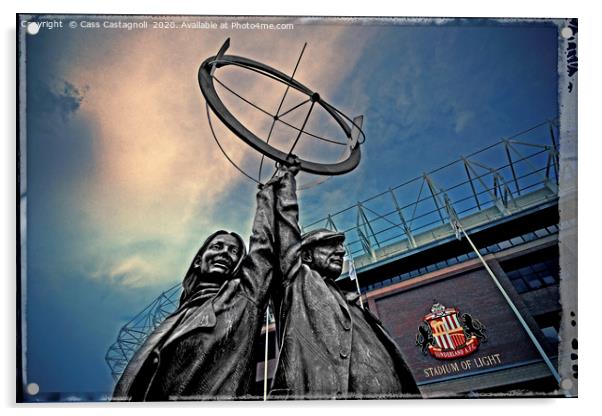 Sunderland AFC - To the fans Acrylic by Cass Castagnoli