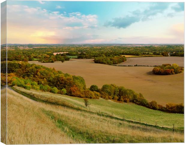 Majestic West Berkshire Countryside Canvas Print by Simon Marlow