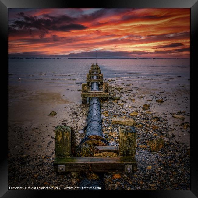 Seaview Outfall IOW Framed Print by Wight Landscapes
