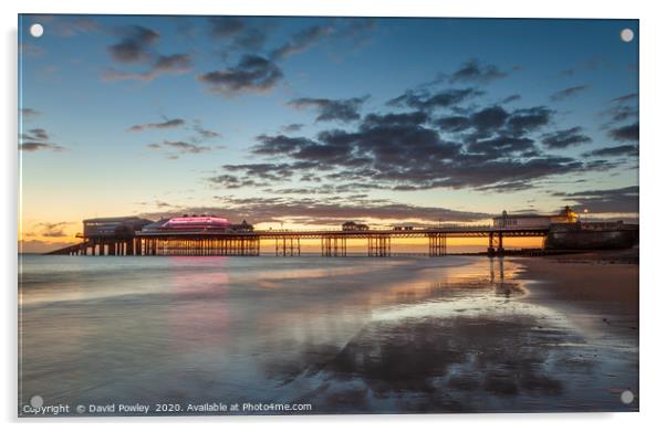 Cromer Pier at dawn Acrylic by David Powley