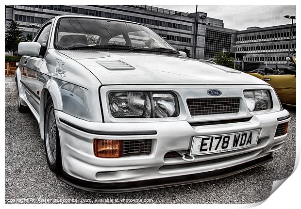 Sierra RS Cosworth  Print by Alistair Duncombe