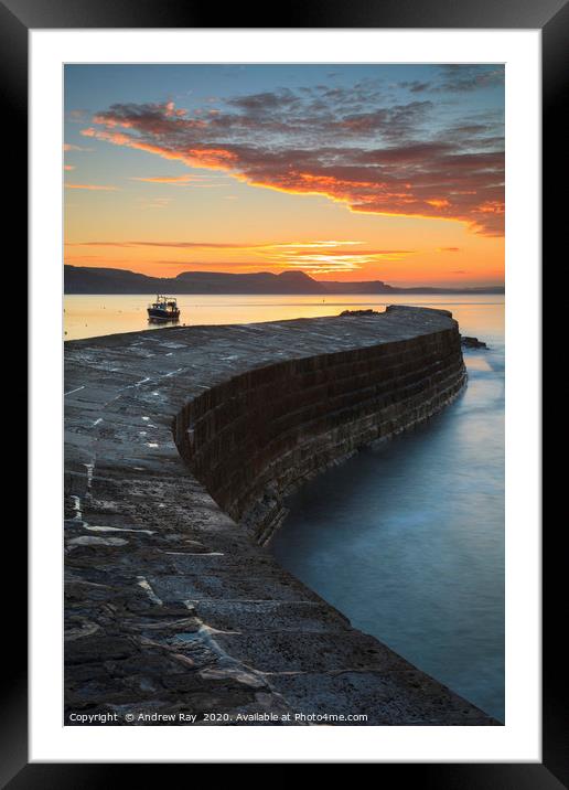 Towards sunrise (The Cobb) Framed Mounted Print by Andrew Ray