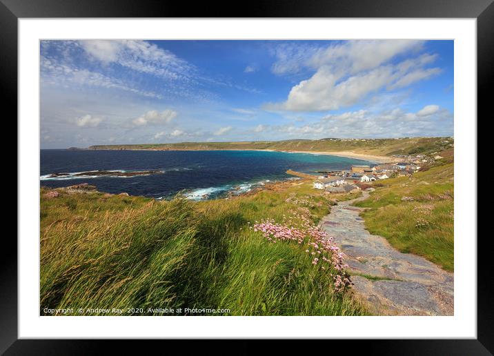 Spring at Sennen Cove Framed Mounted Print by Andrew Ray
