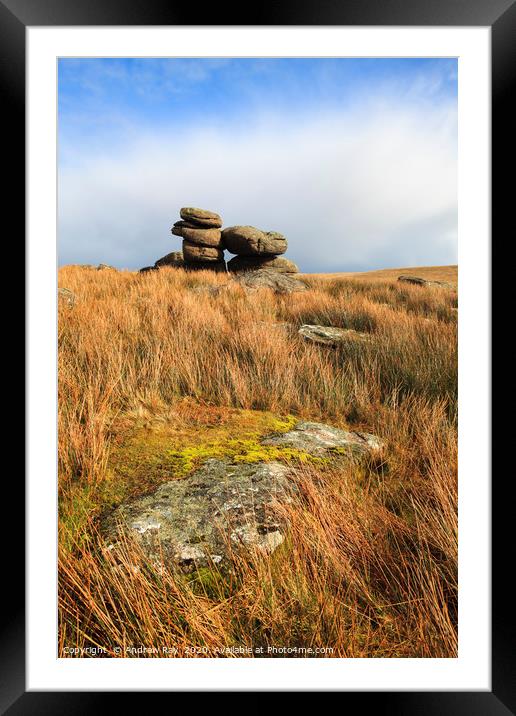 Black Tor (Dartmoor) Framed Mounted Print by Andrew Ray