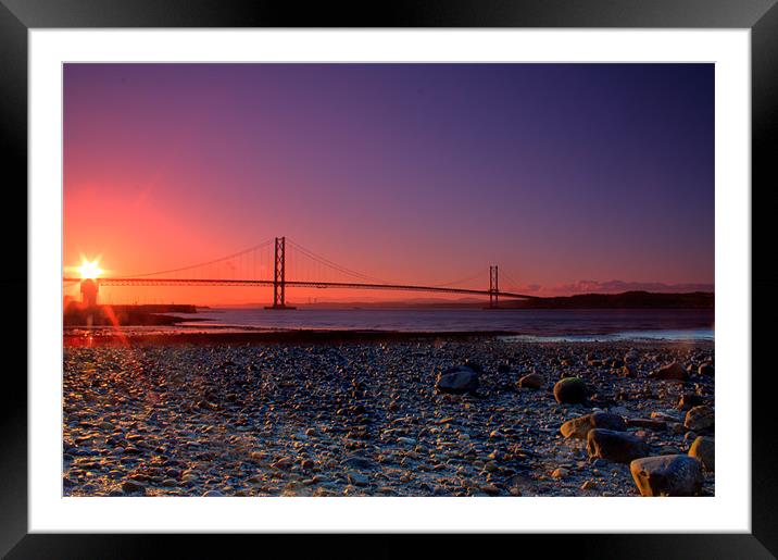 The Forth Road Bridge Framed Mounted Print by Gavin Liddle