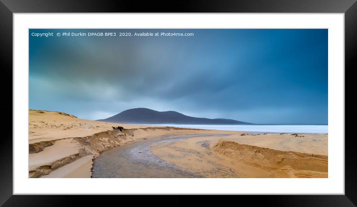 Stunning Scarista Beach in the Isle of Harris Framed Mounted Print by Phil Durkin DPAGB BPE4