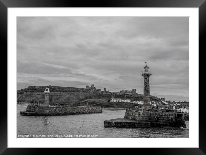 Guardians of the harbour Framed Mounted Print by Richard Perks