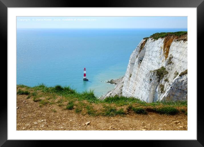 Beachy Head East Sussex Framed Mounted Print by Diana Mower