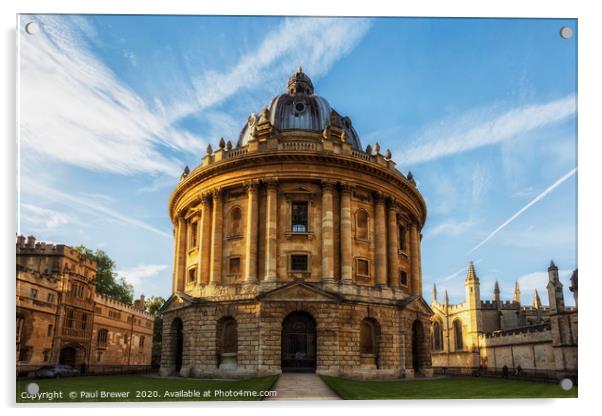Radcliffe Camera Oxford Acrylic by Paul Brewer