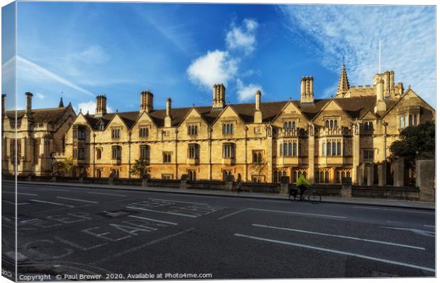 Magdalen College in Oxford Canvas Print by Paul Brewer