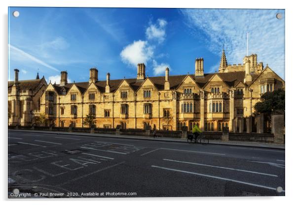 Magdalen College in Oxford Acrylic by Paul Brewer