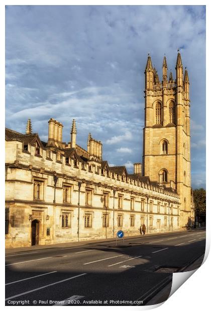 Magdalen College Oxford Print by Paul Brewer