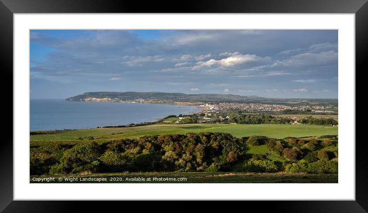 Sandown Bay Isle Of Wight Framed Mounted Print by Wight Landscapes