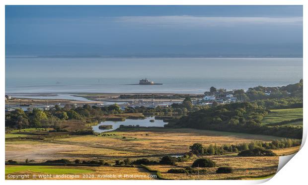 Bembridge Harbour Print by Wight Landscapes