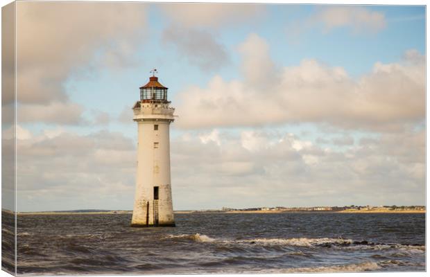 New Brighton Lighthouse Canvas Print by Andy Heap