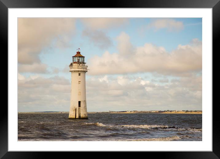 New Brighton Lighthouse Framed Mounted Print by Andy Heap