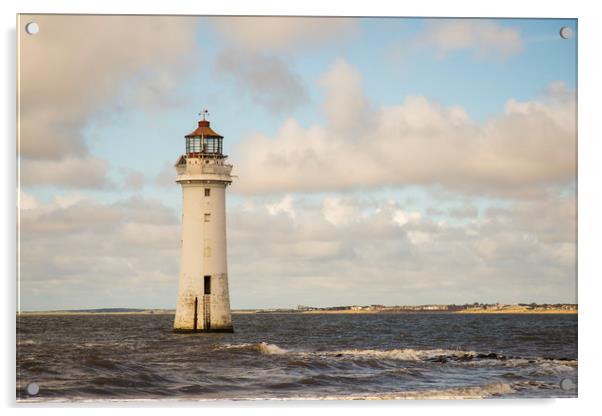 New Brighton Lighthouse Acrylic by Andy Heap