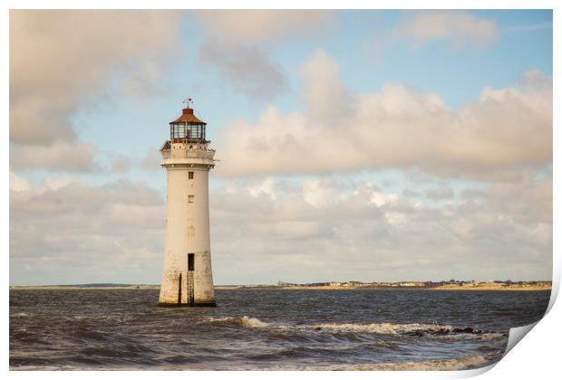New Brighton Lighthouse Print by Andy Heap