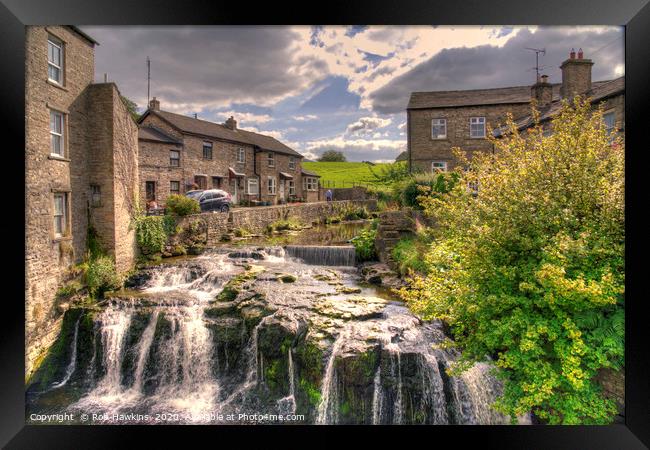 Hawes Waterfall  Framed Print by Rob Hawkins