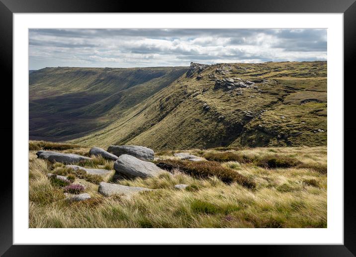 Seal Edge on Kinder Scout in the Peak District Framed Mounted Print by Andrew Kearton