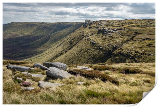 Seal Edge on Kinder Scout in the Peak District Print by Andrew Kearton