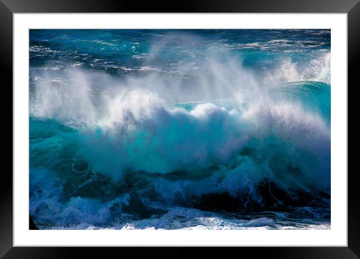 Another Impressive Ocean Wave Framed Mounted Print by Anne Macdonald