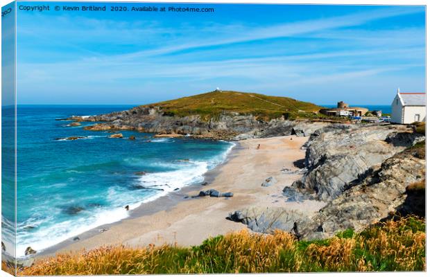 little fistral cornwall Canvas Print by Kevin Britland