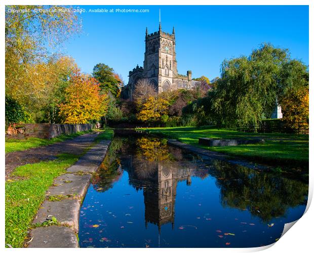 St Marys and All Saints Church Kidderminster Print by Duncan Monk