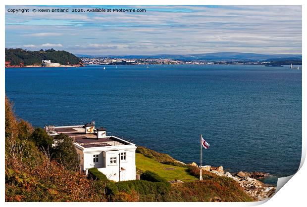 penlee point cornwall Print by Kevin Britland