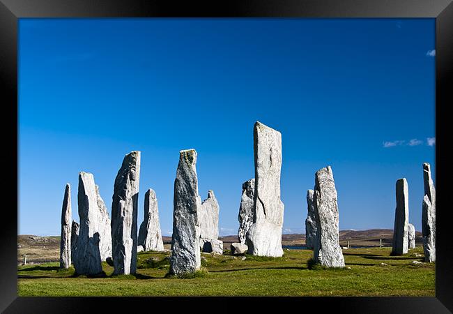 The Callanish standing stones Framed Print by Hugh McKean