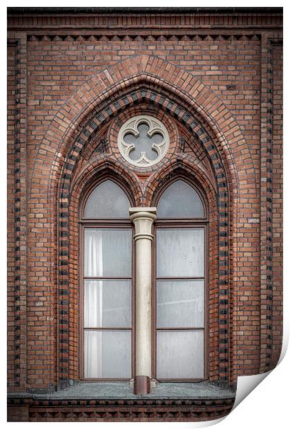 Landskrona Radhus Building Window Print by Antony McAulay