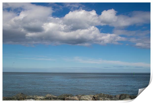 Irish Sea Cloudscape Print by chris hyde