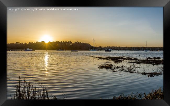 A view across Beaulieu River Framed Print by Sue Knight
