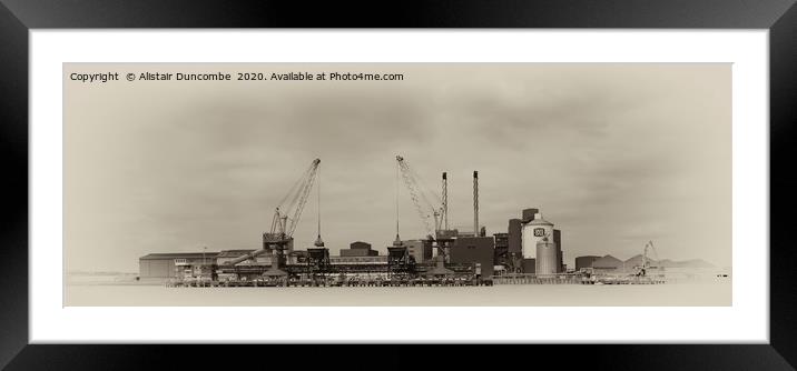 Tate and Lyle Factory London Docklands  Framed Mounted Print by Alistair Duncombe