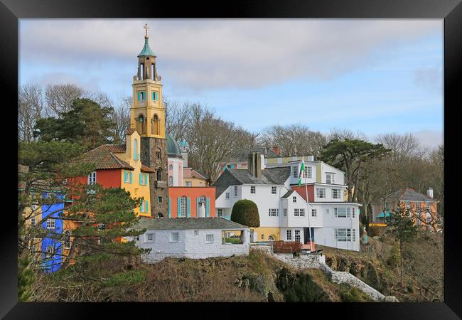 The Enchanting Architecture of Portmeirion Framed Print by Simon Marlow