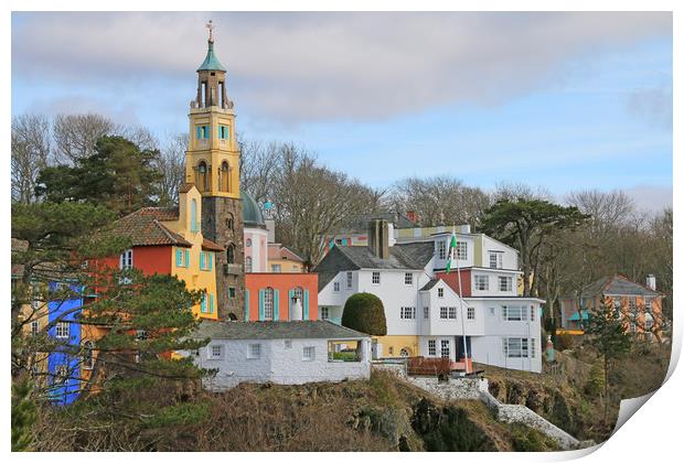The Enchanting Architecture of Portmeirion Print by Simon Marlow
