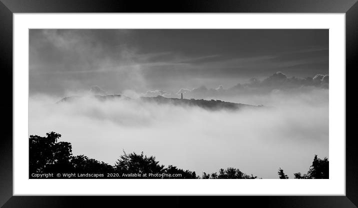 Culver In The Clouds Framed Mounted Print by Wight Landscapes