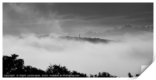 Culver In The Clouds Print by Wight Landscapes