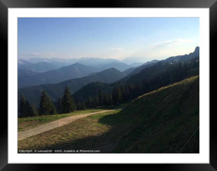 Beautiful scenery in the European Alps Framed Mounted Print by Lensw0rld 