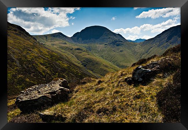 Sty Head & Great Gable, Cumbria Framed Print by David Lewins (LRPS)