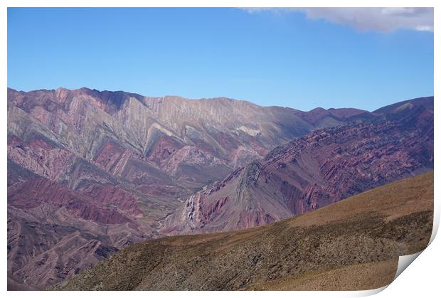 View of Cerro de los 14 colores Print by Theo Spanellis