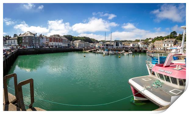 Padstow Harbour Print by Maggie McCall