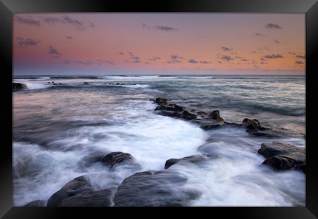 Koloa Sunset Framed Print by Mike Dawson