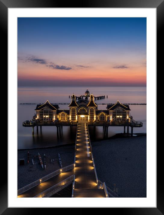 Sellin Pier Morning Framed Mounted Print by DiFigiano Photography